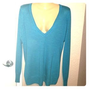 Women's Size L. Turquoise Sweater.